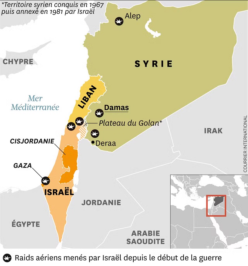 Des jets israéliens blessent des soldats syriens lors de la troisième attaque de la semaine