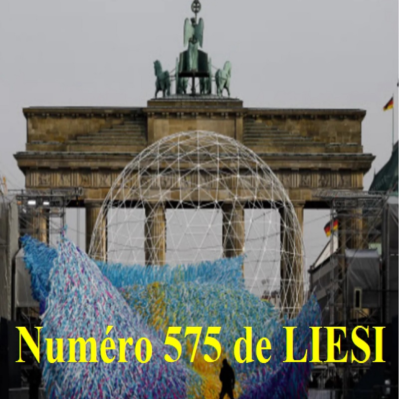 NUMÉRO 575 de la lettre confidentielle LIESI